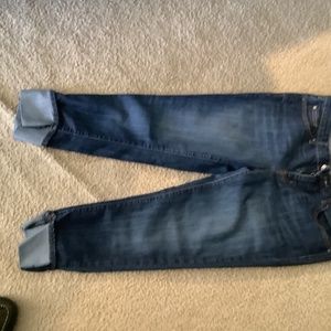 GAP Jeans size 12 denim strait cuff. Sweater made by Ultra Flirt size medium